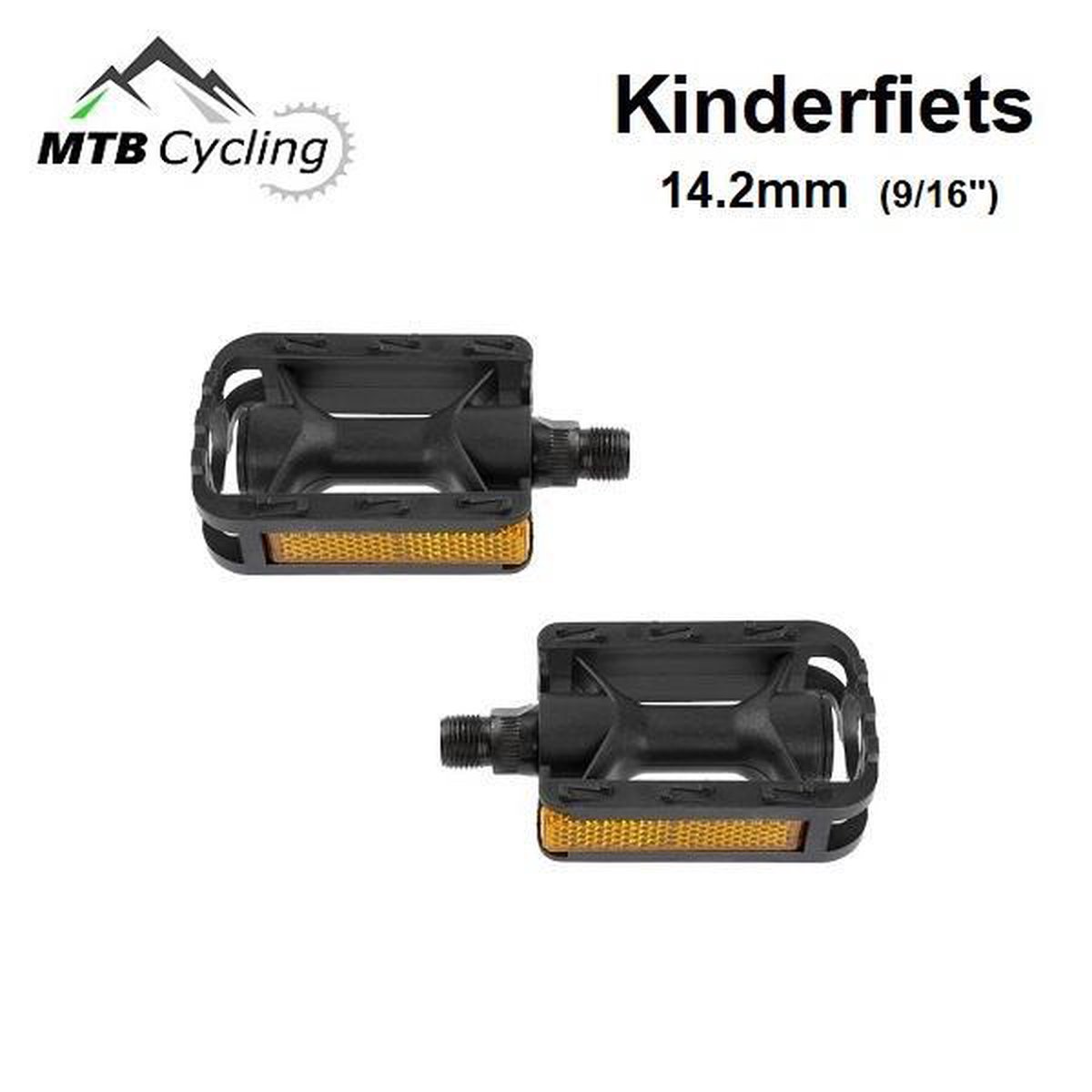 9/16 inch Kinderfiets pedalen - Anti slip - Trappers voor kinder fiets met  reflector -... | bol.com