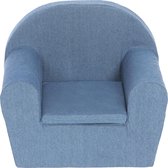 Peuterstoeltje-Kinderfauteuil Denim Blauw