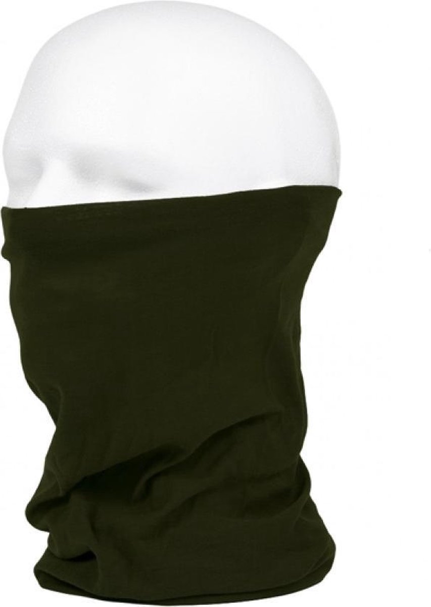 Colsjaal -Bandana - gezicht masker - Sjaal - One Size - Unisex - Groen