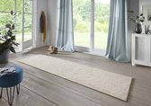 Effen loper Fineloop Comfort - bruin 80x450 cm