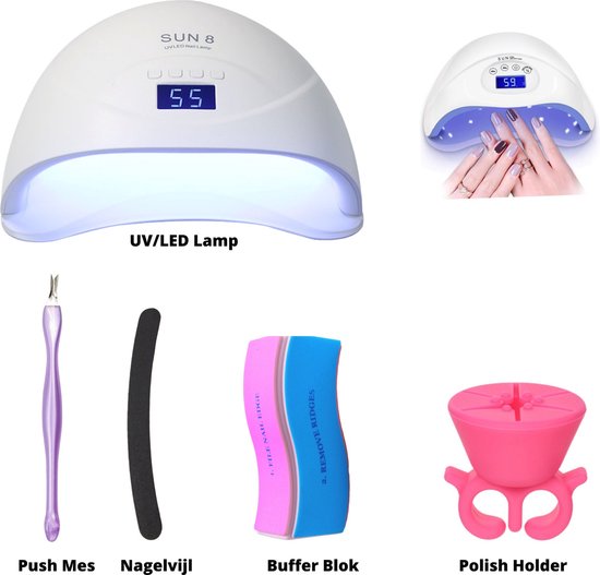 Nagellamp 48W Nageldroger Gellak Nagellamp UV lamp gelnagels Led lamp gellak...