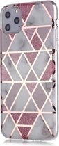 Coverup Marble Design TPU Back Cover - Geschikt voor iPhone 11 Pro Max Hoesje - Roze