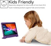 IPS - Kinderhoes Geschikt voor Apple iPad Pro 11 Inch 2020/2021/2022 - Tablet Kids Cover met Handvat - Paars