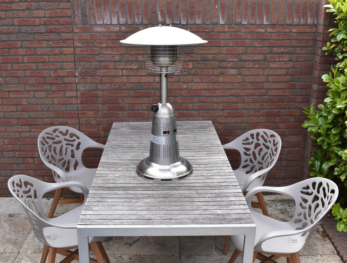 Silver Touch tafel terrasverwarmer - tot 4500 watt | bol