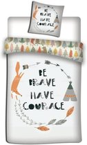 Carbotex Dekbedovertrek Be Brave, Have Courage 140 X 200 Cm