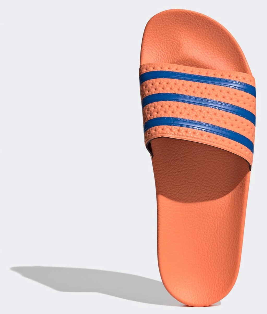 adidas Slippers - Maat 44.5 - Unisex - oranje/ blauw | bol