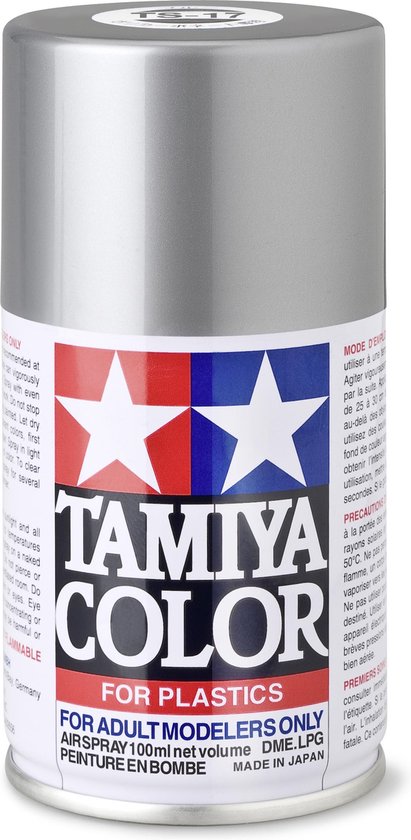 Tamiya TS-17 Aluminium Silver - Gloss - Acryl Spray - 100ml Verf spuitbus |  bol.com