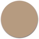 Ronde muursticker effen kleur - WallCatcher | 100 cm | Behangsticker Licht Taupe wandcirkel