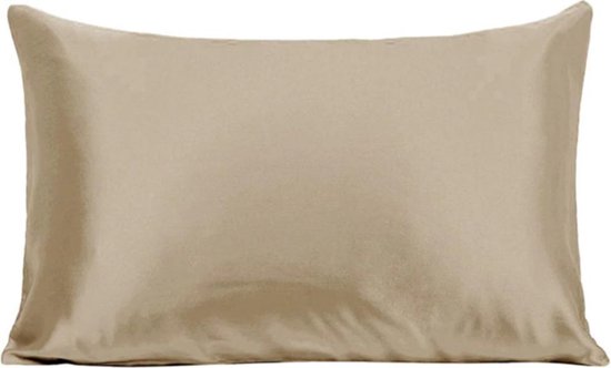YOSMO - Zijden kussensloop - kleur champagne - 66 cm x 51 cm - 100% Zijden - Moerbei - Premium Silk Pillowcase