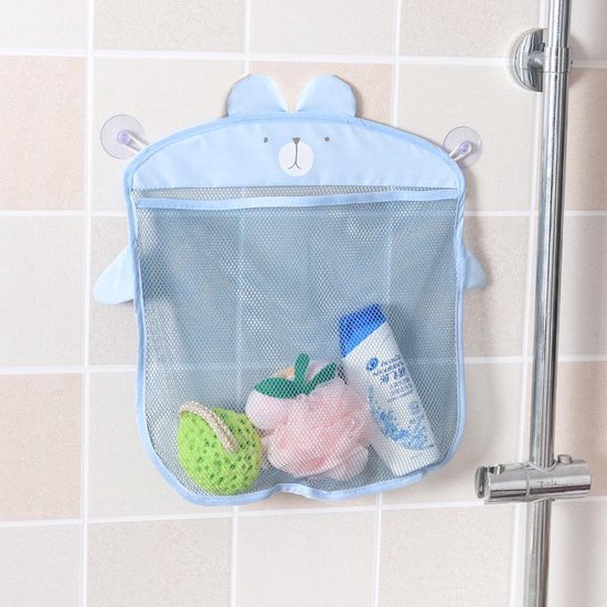 Speelgoed organizer - Opberg badspeelgoed tas | Blauw | Ideaal voor elke  badkamer |... | bol.com