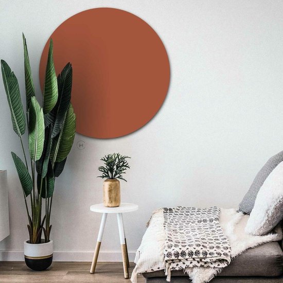 Sticker mural rond couleur unie 80 cm Sticker papier peint Cercle