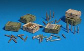 MiniArt Soviet 45-mm Shells w/Ammo Boxes + Ammo by Mig lijm