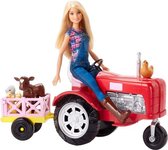 Barbie Boerderijleven Pop met Tractor