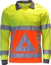 Top Bedrijfskleding Verkeersregelaars Poloshirt - Lange Mouw – Maat  2XL