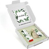 THNX - Collega cadeau - brievenbusdoosje chocoladereep + bloemzaadjes - Evergreen