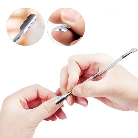 BenjaBeauty Bokkepootje nagels - Schraper - Cuticle pusher - Bokkenpootje nagels - cuticle remover - Pedicure - Manicure - BenjaBeauty