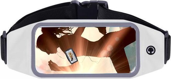Iphone 11 Pro hoes Running belt Sport heupband - Hardloopband riem sportband hoesje Grijs