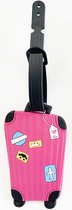 DW4Trading® Kofferlabel Koffer roze rood