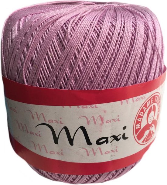 Tricot maxi hele dunne katoen bollen - roze (6312) naald 1,5 a 2,25 - 100... | bol.com