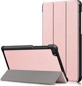 Lenovo Tab E7 Tri-Fold Hoes Roze Goud