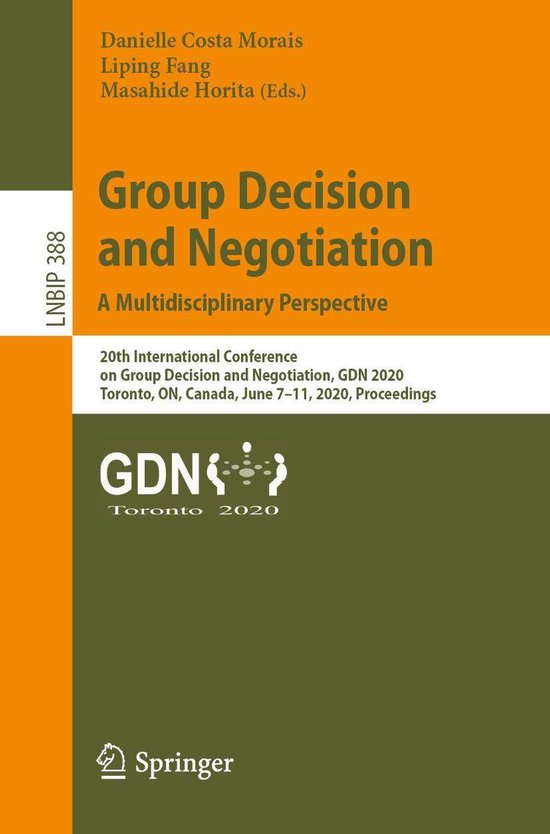 Lecture notes in business information processing 388 group decision