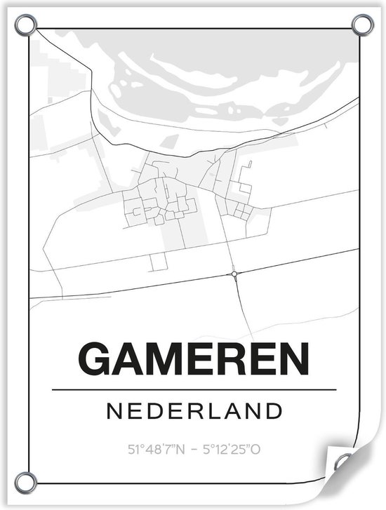 Tuinposter GAMEREN (Nederland) - 60x80cm