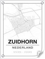 Tuinposter ZUIDHORN (Nederland) - 60x80cm