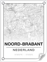Tuinposter NOORD-BRABANT (Nederland) - 60x80cm