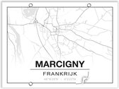 Tuinposter MARCIGNY (Frankrijk) - 60x80cm