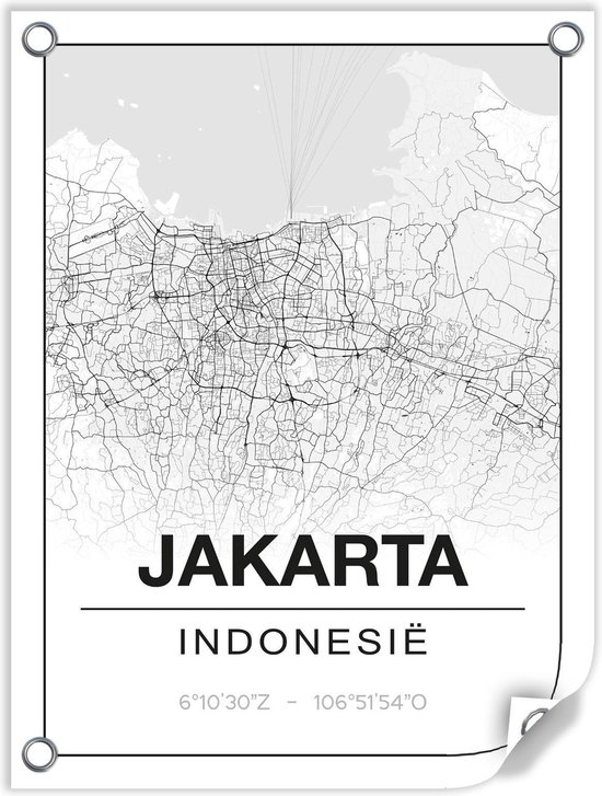 Tuinposter JAKARTA (Indonesie) - 60x80cm