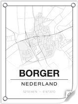 Tuinposter BORGER (Nederland) - 60x80cm