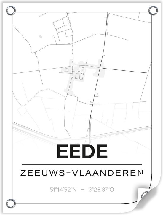 Tuinposter EEDE (Zeeuws Vlaanderen) - 60x80cm