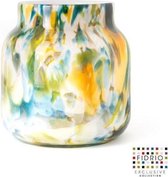 Design vaas Bloom - Fidrio COLORI - glas, mondgeblazen - hoogte 20 cm