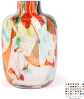Design vaas Toronto - Fidrio MIXED COLOURS - glas, mondgeblazen - hoogte 15 cm