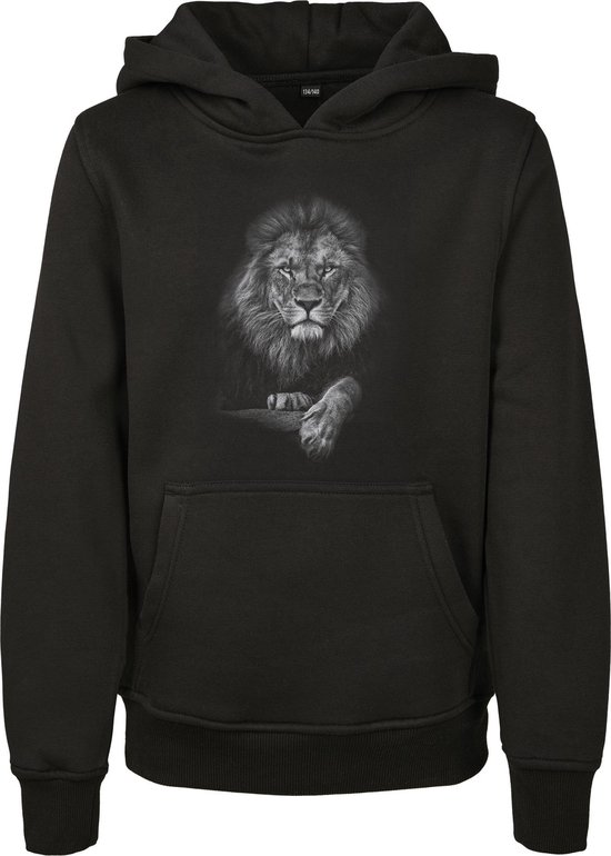Kinder - Kids - Dikke kwaliteit - Lion - Leeuw - Lionheart - King - Wild - Casual - Modern - Streetwear - King Lion Hoody Zwart