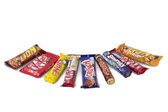 Chocolade Reep Snack Mix 9 stuks - Lion, Lion Pindanoot, Rolo, KitKat Chunky Wit, KitKat Chunky Melk, KitKat 4-finger, Smarties, Crunch en Nuts