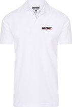 Subprime - Heren Polo SS Polo Stripe White - Wit - Maat XL