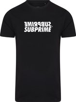 Subprime - Heren Tee SS Shirt Mirror Black - Zwart - Maat XL