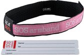 SOS Armband Roze Polsband