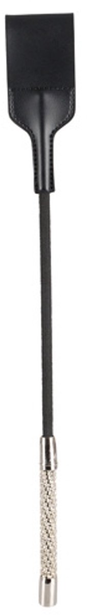 Bad Kitty – 44 cm Zweep ‘Single Crop’ met Hoogwaardige Afwerking voor de Tedere en Harde Klap – Zwart
