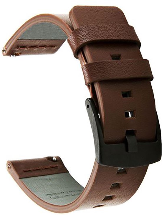venster voertuig Mangel Horlogeband van Leer voor Fossil Q Gazer | 20 mm | Horloge Band -  Horlogebandjes | Bruin | bol.com