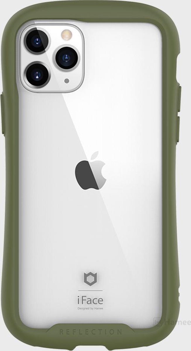 Hardcover met stootrand voor extra bescherming iPhone 11 Pro - Kaki - iFace