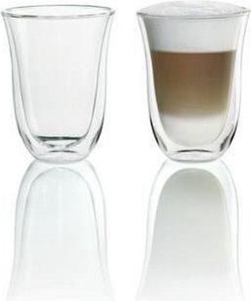 DELONGHI Lot de 2 tasses Latte Macchiato - 22 cl