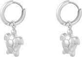 Oorbellen - Zeeschildpad - Stainless steel, gold plated