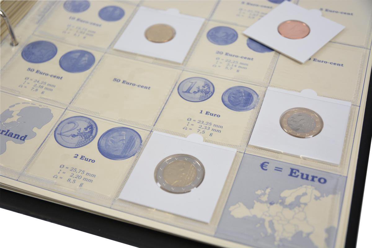 Album de pièces Hartberger pré-imprimé Euro - y compris les feuilles  intercalaires 