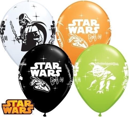18x stuks Star Wars thema verjaardag ballonnen - Feestartikelen en  versieringen | bol.com