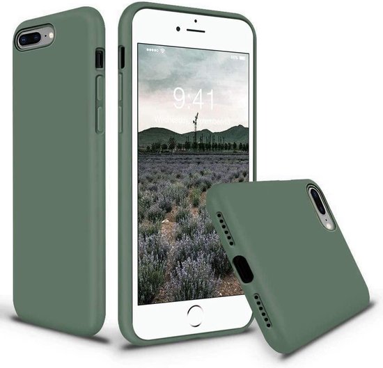 Trouwens Ellendig wandelen iPhone 7 Plus & 8 Plus Hoesje Groen - Siliconen Back Cover | bol.com