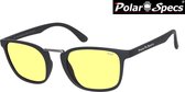 Polar Specs® Polariserende Nachtbril Iconic PS9095 – Mat Black – Polarized Nightdriving – Medium