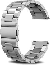 Horlogeband - Metaal Schakel - 20mm - zilver