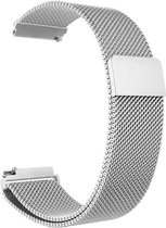 Horlogeband - Milanees - 20mm - zilver